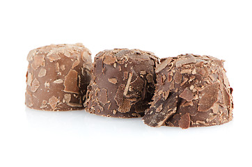 Image showing Brown chocolate candies