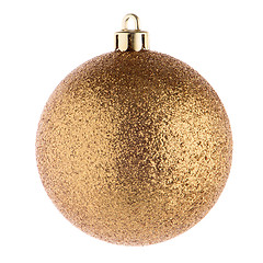 Image showing Golden christmas ball