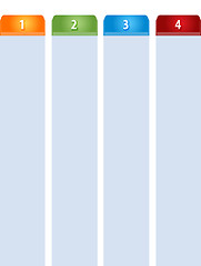 Image showing Tab Items Four blank business diagram illustration