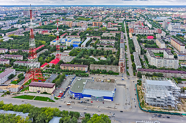 Image showing TV tower in Tyumen city. Russia