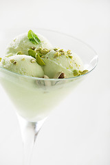 Image showing Ice cream pistachio