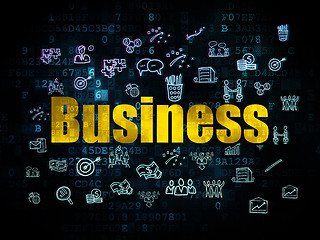 Image showing Finance concept: Business on Digital background