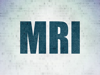Image showing Healthcare concept: MRI on Digital Paper background