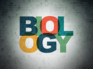 Image showing Science concept: Biology on Digital Paper background