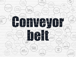 Image showing Industry concept: Conveyor Belt on wall background