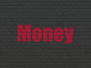 Image showing Banking concept: Money on wall background
