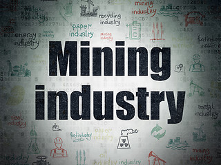 Image showing Industry concept: Mining Industry on Digital Paper background