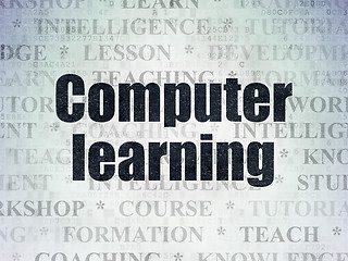 Image showing Studying concept: Computer Learning on Digital Paper background