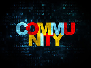 Image showing Social media concept: Community on Digital background