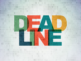 Image showing Business concept: Deadline on Digital Paper background
