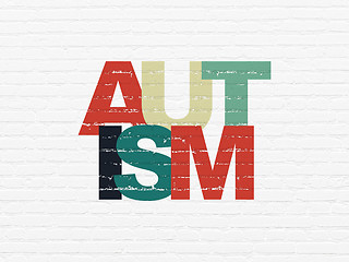 Image showing Healthcare concept: Autism on wall background