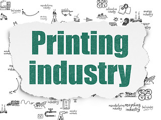 Image showing Industry concept: Printing Industry on Torn Paper background