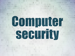 Image showing Privacy concept: Computer Security on Digital Paper background