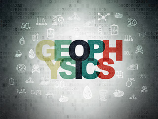 Image showing Science concept: Geophysics on Digital Paper background