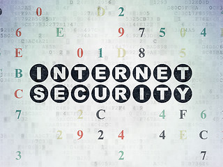 Image showing Security concept: Internet Security on Digital Paper background