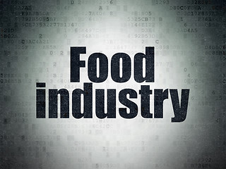 Image showing Industry concept: Food Industry on Digital Paper background