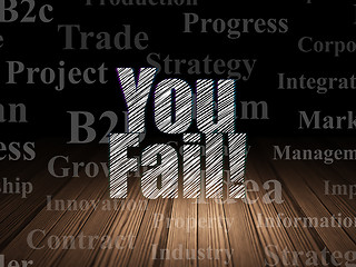 Image showing Finance concept: You Fail! in grunge dark room