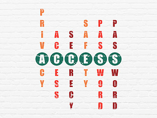 Image showing Privacy concept: word Access in solving Crossword Puzzle