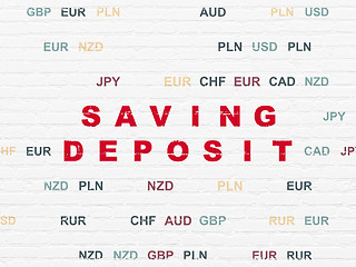 Image showing Banking concept: Saving Deposit on wall background