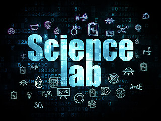 Image showing Science concept: Science Lab on Digital background