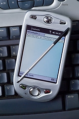Image showing PDA on Keyboard