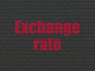 Image showing Money concept: Exchange Rate on wall background