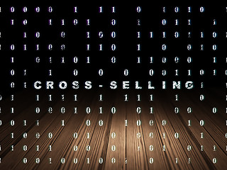 Image showing Finance concept: Cross-Selling in grunge dark room