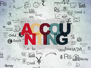 Image showing Money concept: Accounting on Digital Paper background