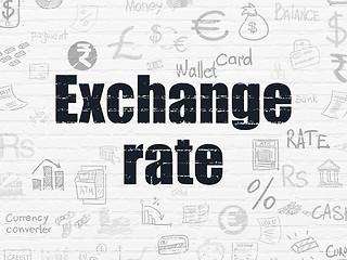 Image showing Banking concept: Exchange Rate on wall background