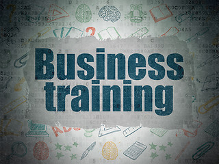 Image showing Studying concept: Business Training on Digital Paper background