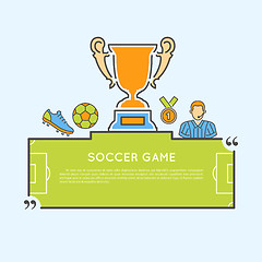 Image showing Soccer Game Concept