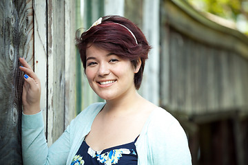 Image showing Smiling Brunette Teen