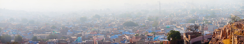 Image showing Pall of Smog Blankets the City of Jodhpur, India