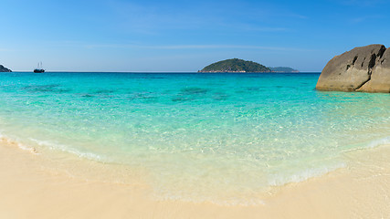 Image showing Pristine, Tropical, White Sand Beach in Southeast Asia