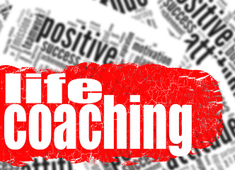 Image showing Word cloud life coaching