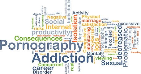 Image showing Pornography addiction background concept