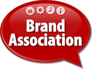 Image showing Brand Association  Business term speech bubble illustration