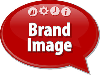 Image showing Brand Image  Business term speech bubble illustration