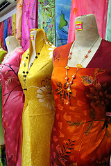 Image showing Traditional asian fabrics