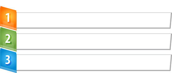 Image showing Slant Items Three blank business diagram illustration