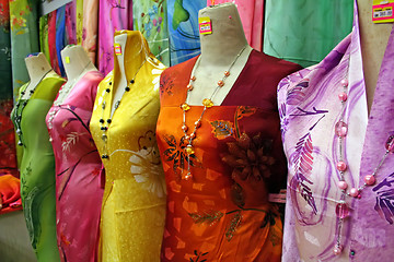 Image showing Traditional asian fabrics