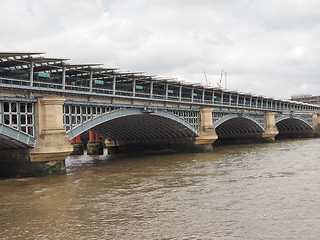 Image showing Blackfriars bridge in London