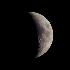 Image showing First quarter moon