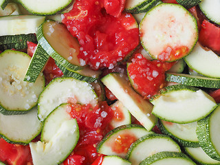 Image showing Zucchini with tomato