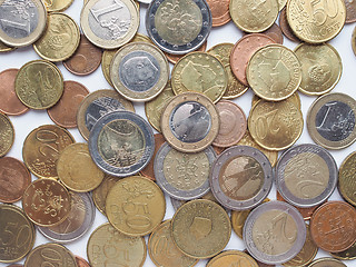 Image showing Euro coins