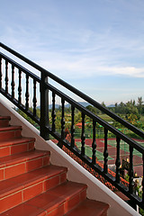 Image showing Outdoor stairs