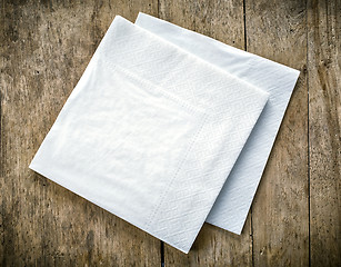 Image showing white paper napkins