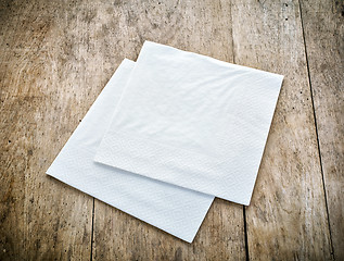 Image showing white paper napkins