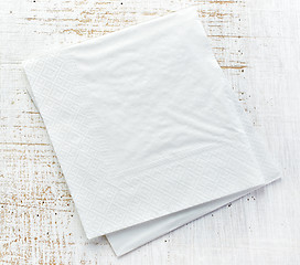 Image showing white paper napkins