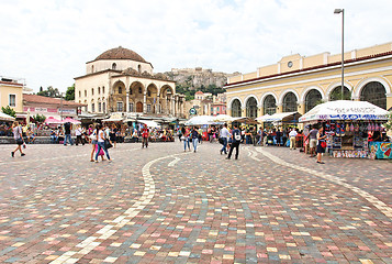 Image showing Monastiraki Square in Athens, Greece